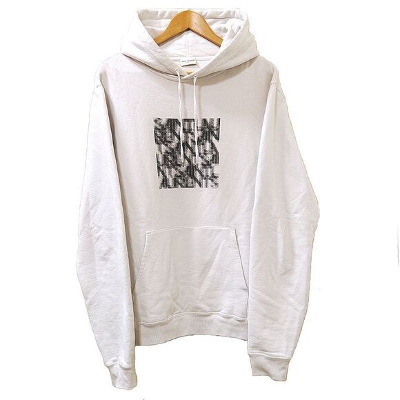 Saint Laurent Optical Illusion Parka 665272 Graphic Logo...